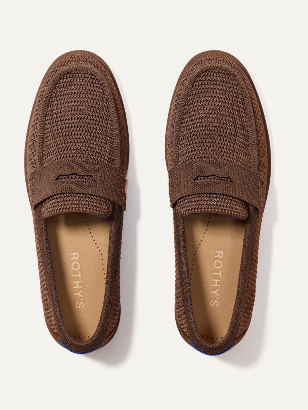 Rothy's The Penny Loafer - Cinnamon Raffia-Knit Size 10